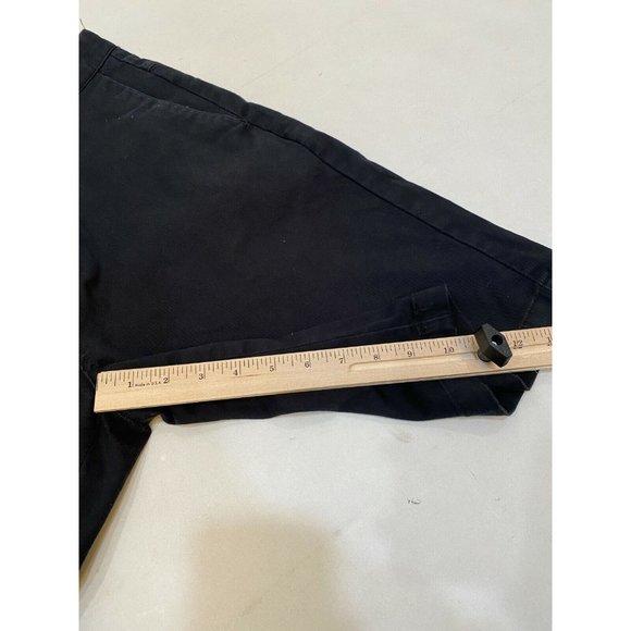 Volcom Men's Black Flat Front Stretch Cotton Chino Comfort Logo Shorts Size 32 - Picture 10 of 11